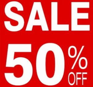 BIG SUMMER SALE 50% OFF!!!